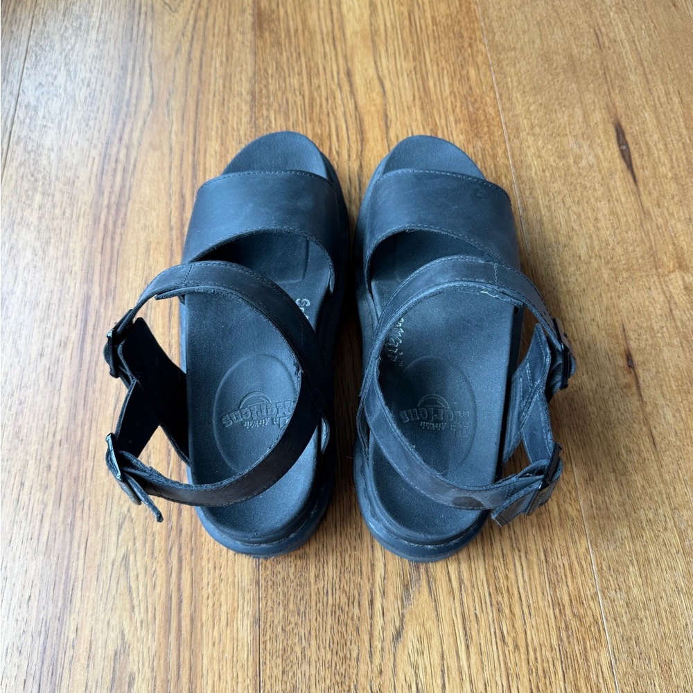 Dr. Martens Voss Black Leather Strap Sandals - Picture 3 of 5